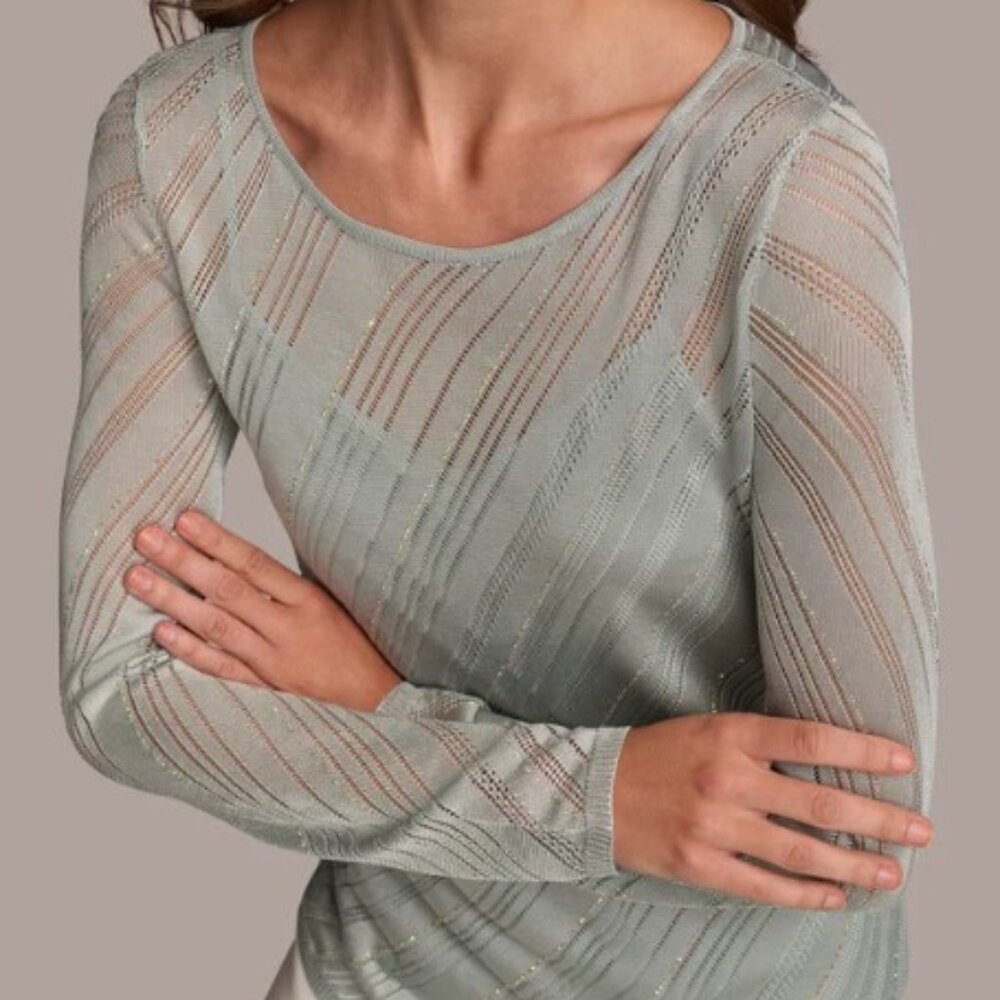 ASYMMETRICAL HEM DIAGONAL SHIMMER